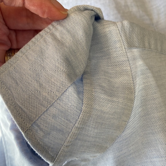 Strellson Sereno Slim-Fit Long-Sleeve Shirt Light Blue Size 17 - Picture 16 of 16